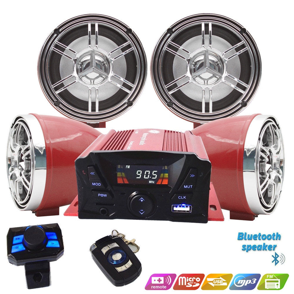 Audio Music Mp3 - 12V 4 Channel UTV ATV Golf