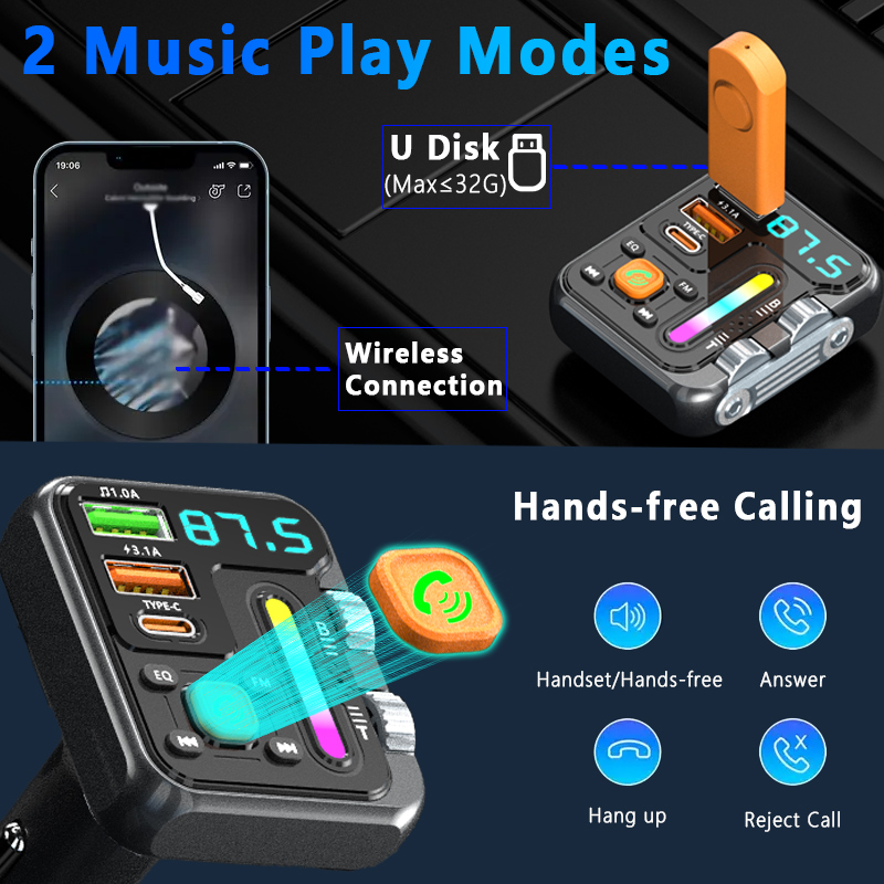 Wireless Car MP3 Player,FM Tra - Audio Music Mp3 ulasan dan harga