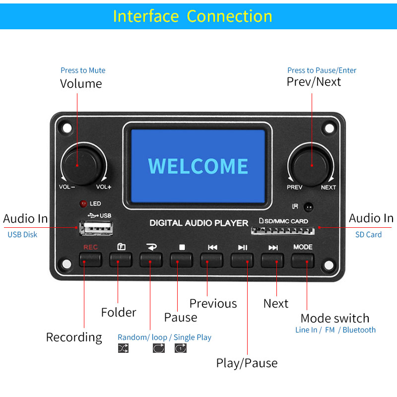 UNISIAN LCD Player Module MP3  - Audio Music Mp3 ulasan dan harga
