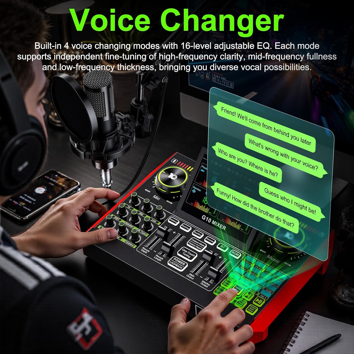 Tenlamp G10 Live Streaming Aud - Audio Music Maker ulasan dan harga