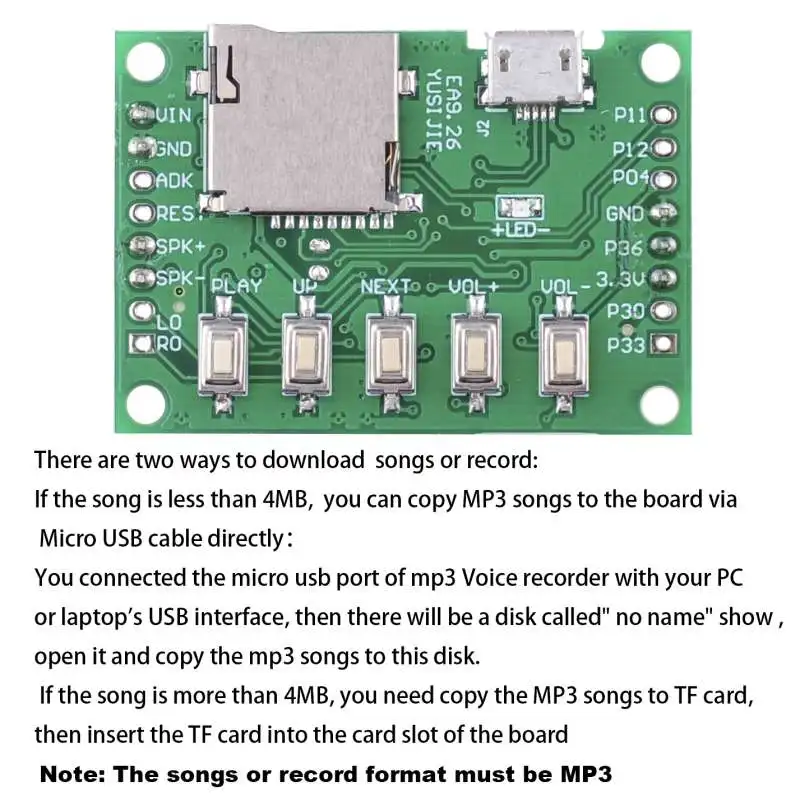 RCmall MP3 Voice Module Kit We - Audio Music To Download ulasan dan harga